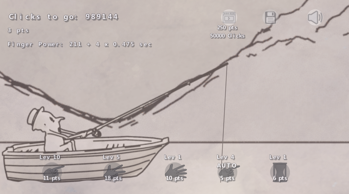 Fishing Clicker Game Screenshot