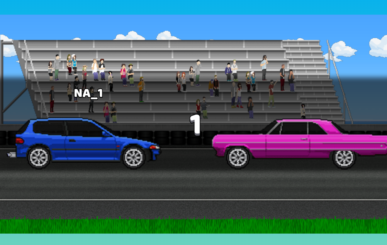 Pixel Car Racer Game Screenshot
